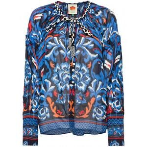 Farm Rio Toucan Scarf print  blouse in size Medium